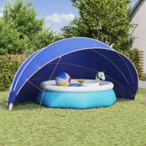 vidaXL Pool-Dome Grün 592 x 590 x 275 cm 42001131