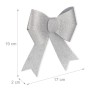 Relaxdays Geschenkschleife 10er Set Kunststoff Silber 19 cm x 17 cm x 2 cm_4