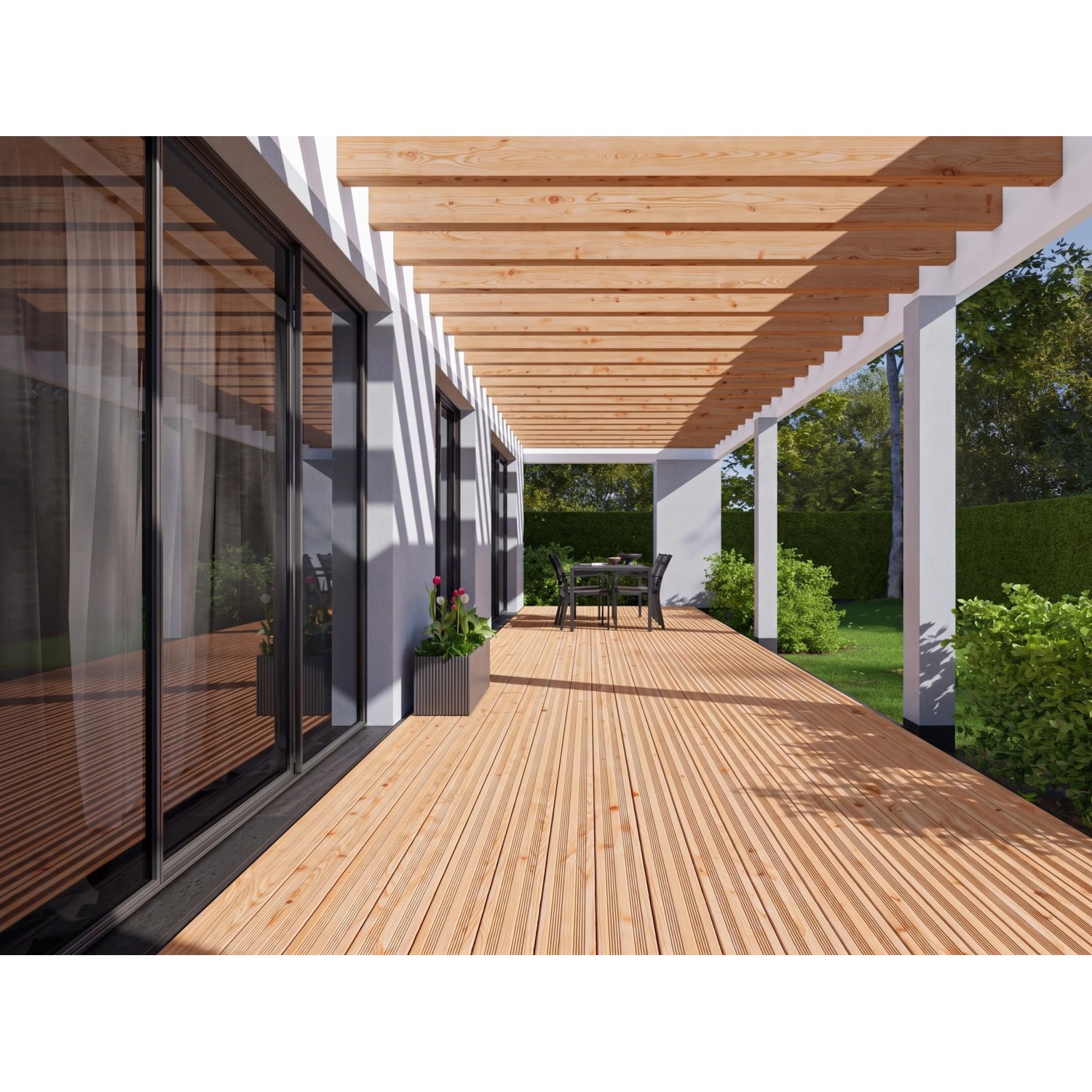 Woodtex Terrassendiele Sibirische Lärche