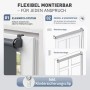 Graues Verdunkelungsrollo mit Klemmfix- und Schraubmontage für Fenster. Inklusive Kindersicherung. Flexibler Sonnenschutz.