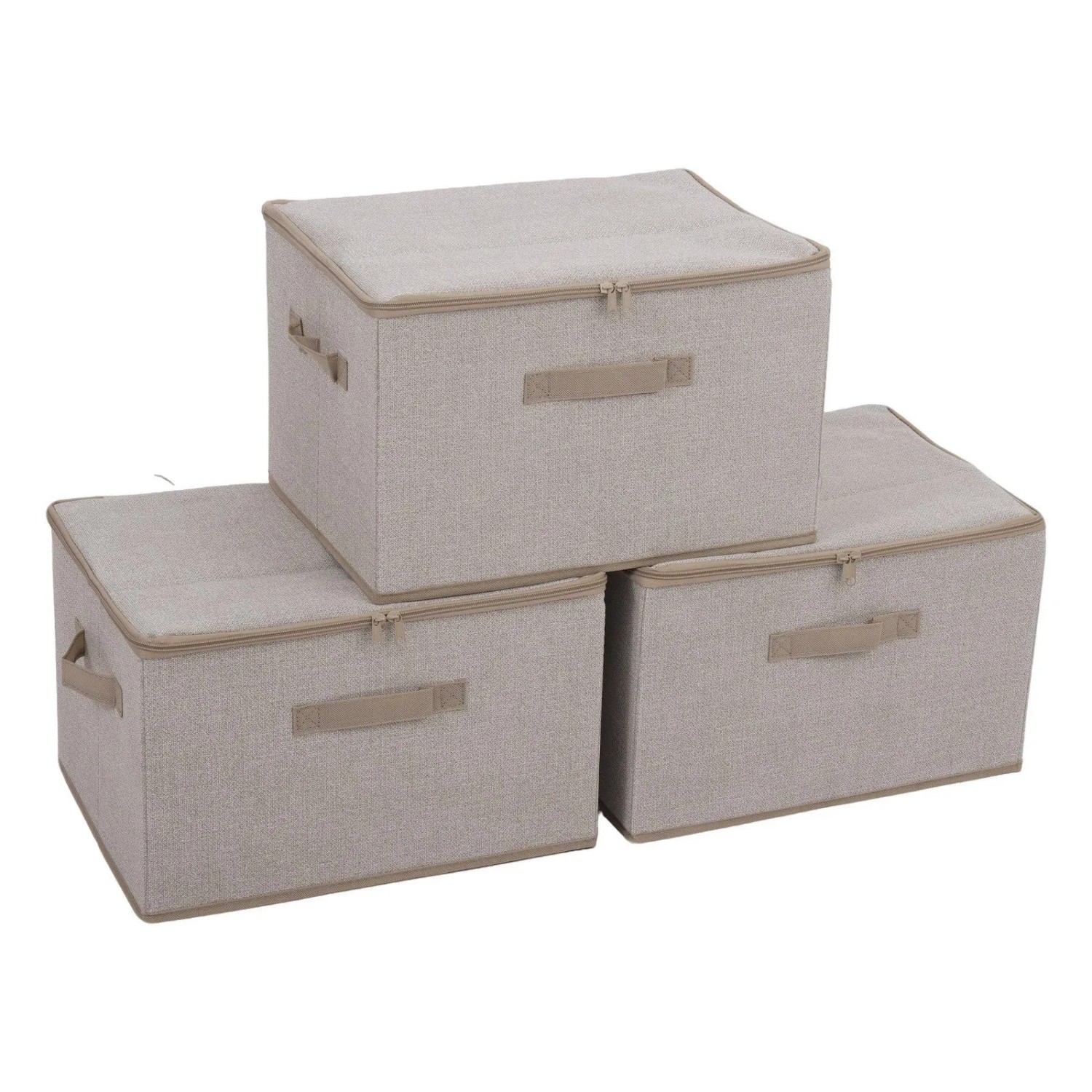 Sekey Aufbewahrungsbox mit Deckel aus Vliesstoff Faltbare Stoffboxen Faltbox Organizer für Kleidung Aufbewahrungsboxen für Schrank und Regal