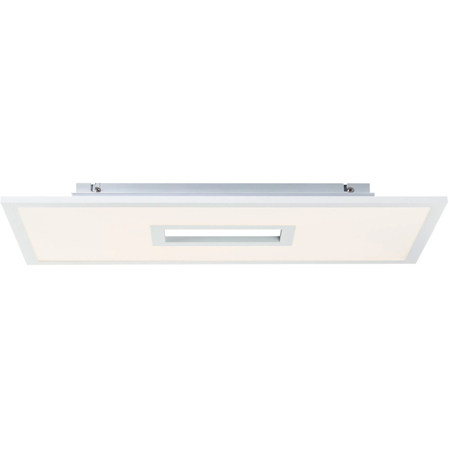Rechteckige, weiße LED-Deckenleuchte Movida, 60x30 cm, mit Fernbedienung zur Lichtsteuerung.