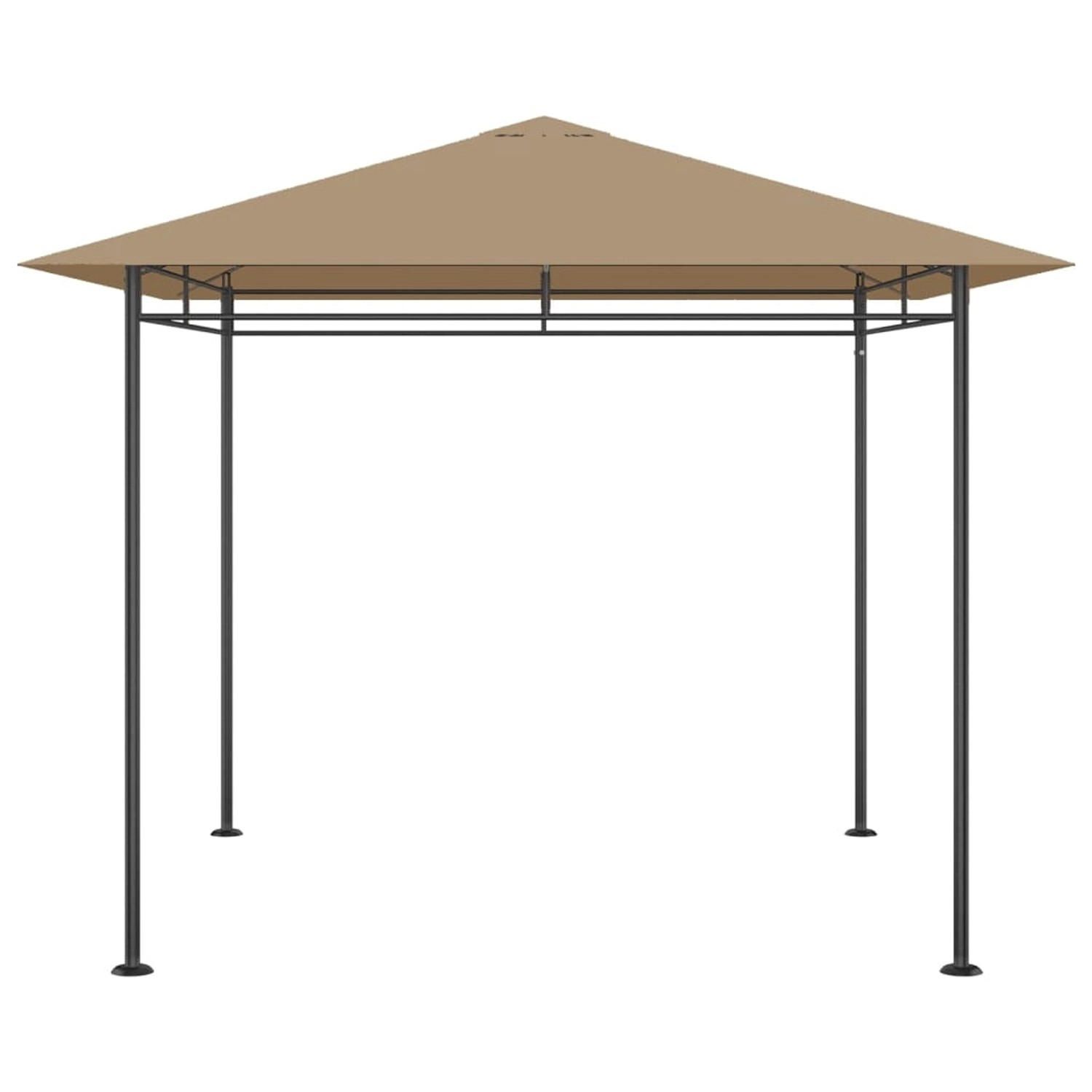 vidaXL Pavillon 3x3x2,7 m Taupe 180 g/m2