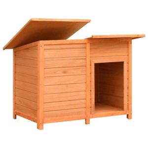 vidaXL Hundehütte Kiefernholz & Tannenholz 120x77x86 cm 170641