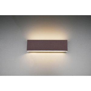 Rostfarbene Trio LED Wandlampe Concha, 2-flammig, 6W, mit warmweißem Licht.