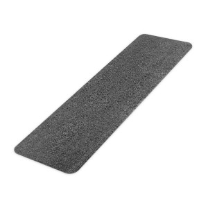 Graue, selbstklebende Karat Stufenmatte Leipzig, rechteckig, ohne Lippe, 21x65 cm.