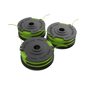 Greenworks ATR-3-165S-GW Fadenspule 3er-Set für Akku-Trimmer, Grün.