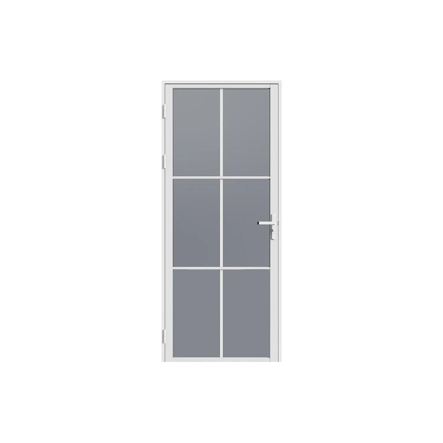 Vente-unique Tür-Komplettsets Seroto Weiß 73 cm