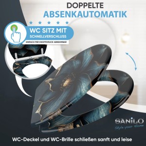 SANILO WC Sitz mit Absenkautomatik Top Fix Bellezza