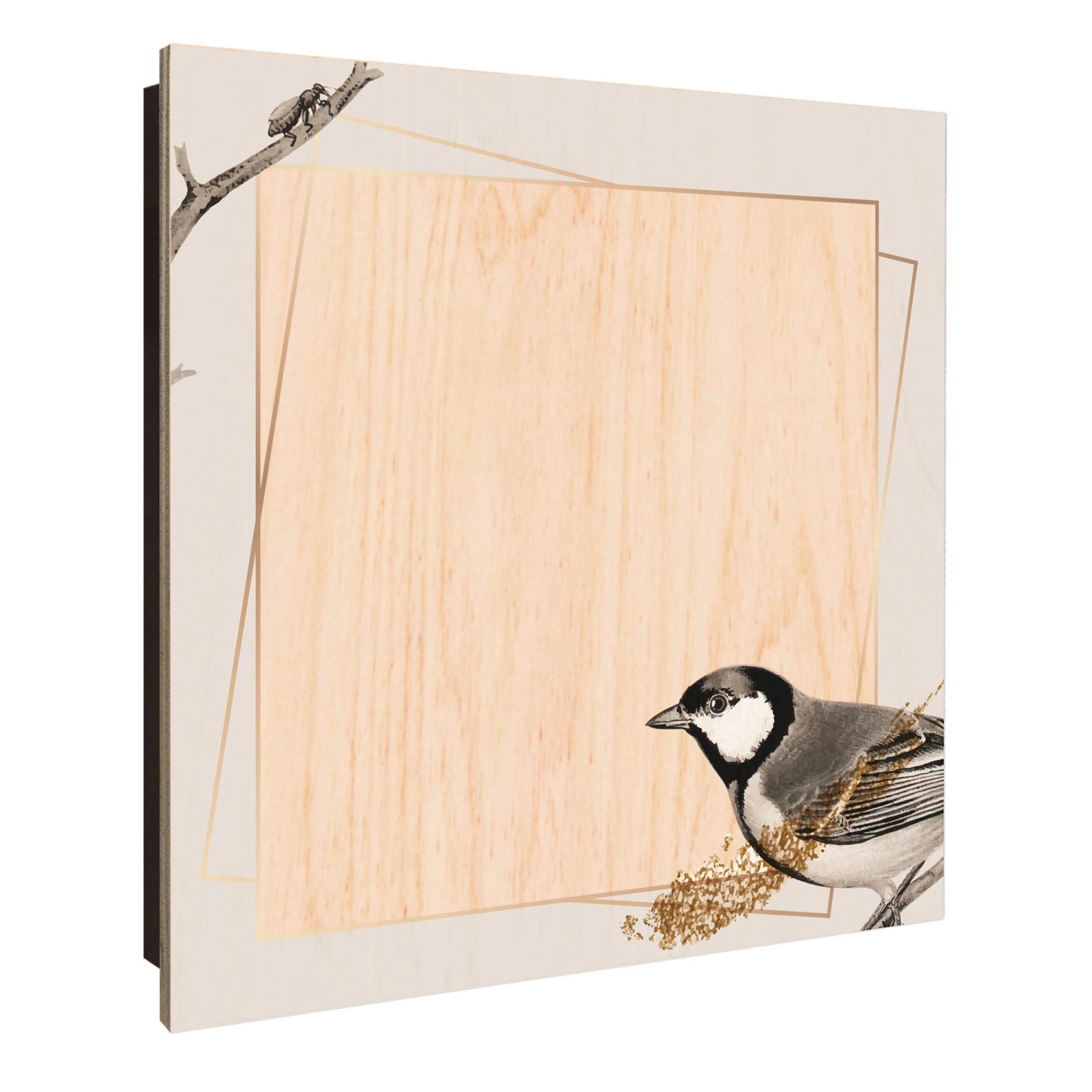 Banjado Großer Schlüsselkasten Holz 30x30cm Schwarz Scharnier Links 50 Hake günstig online kaufen