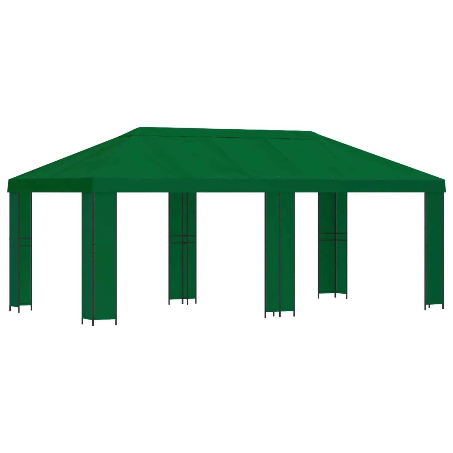 vidaXL Garten Pavillon 6 x 3 m Grün Polyester und Stahl 190 3376011