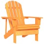 Orangefarbener Adirondack Gartenstuhl aus Tannenholz