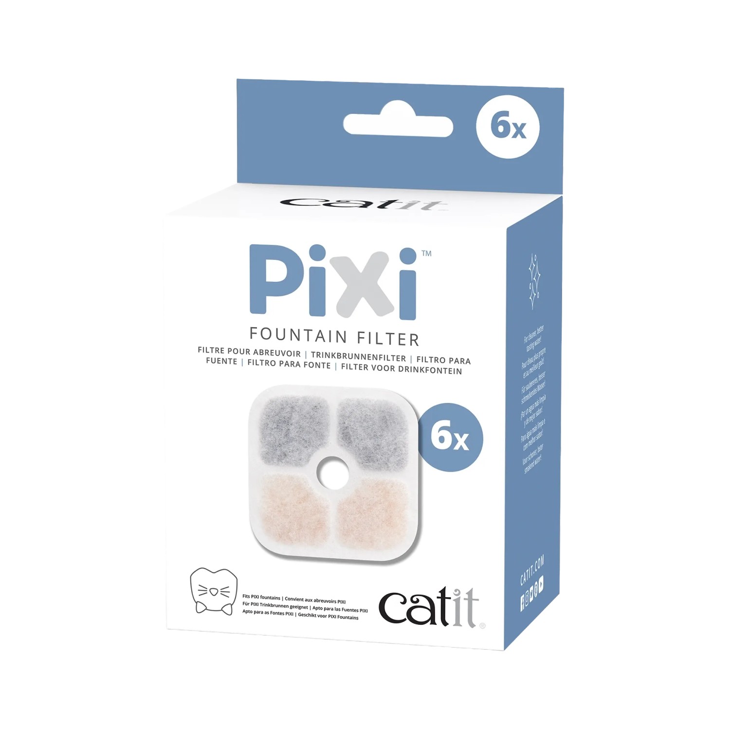 Catit Ersatzfilter für Trinkbrunnen Pixi 6er-Pack