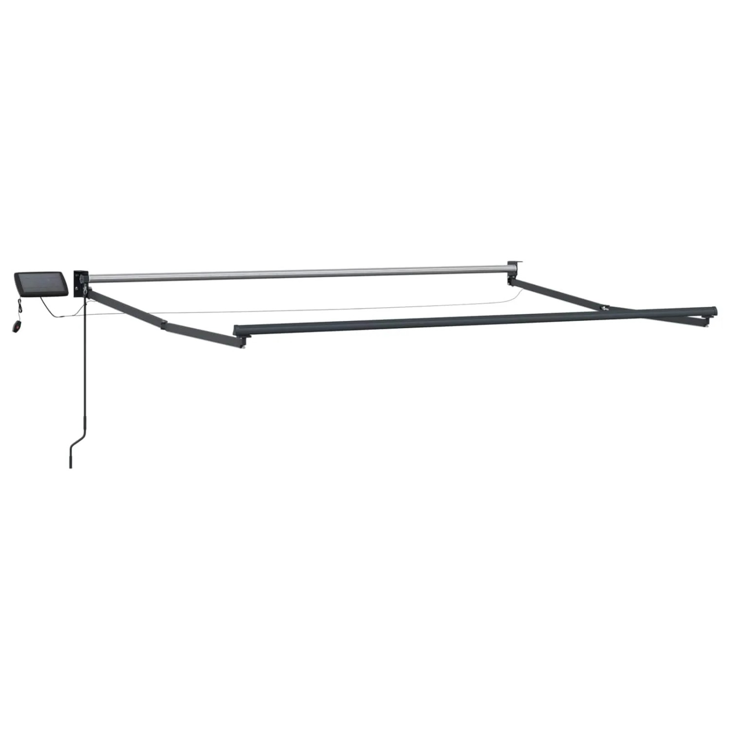 vidaXL Elektrisches Markisenrahmen Anthrazit 3,5 x 2 m Aluminium 42024202