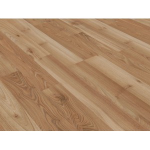 Laminatboden Comfort Eiche Royal Elm, helle Holzoptik mit Maserung, für Wohn- und Gewerberäume.