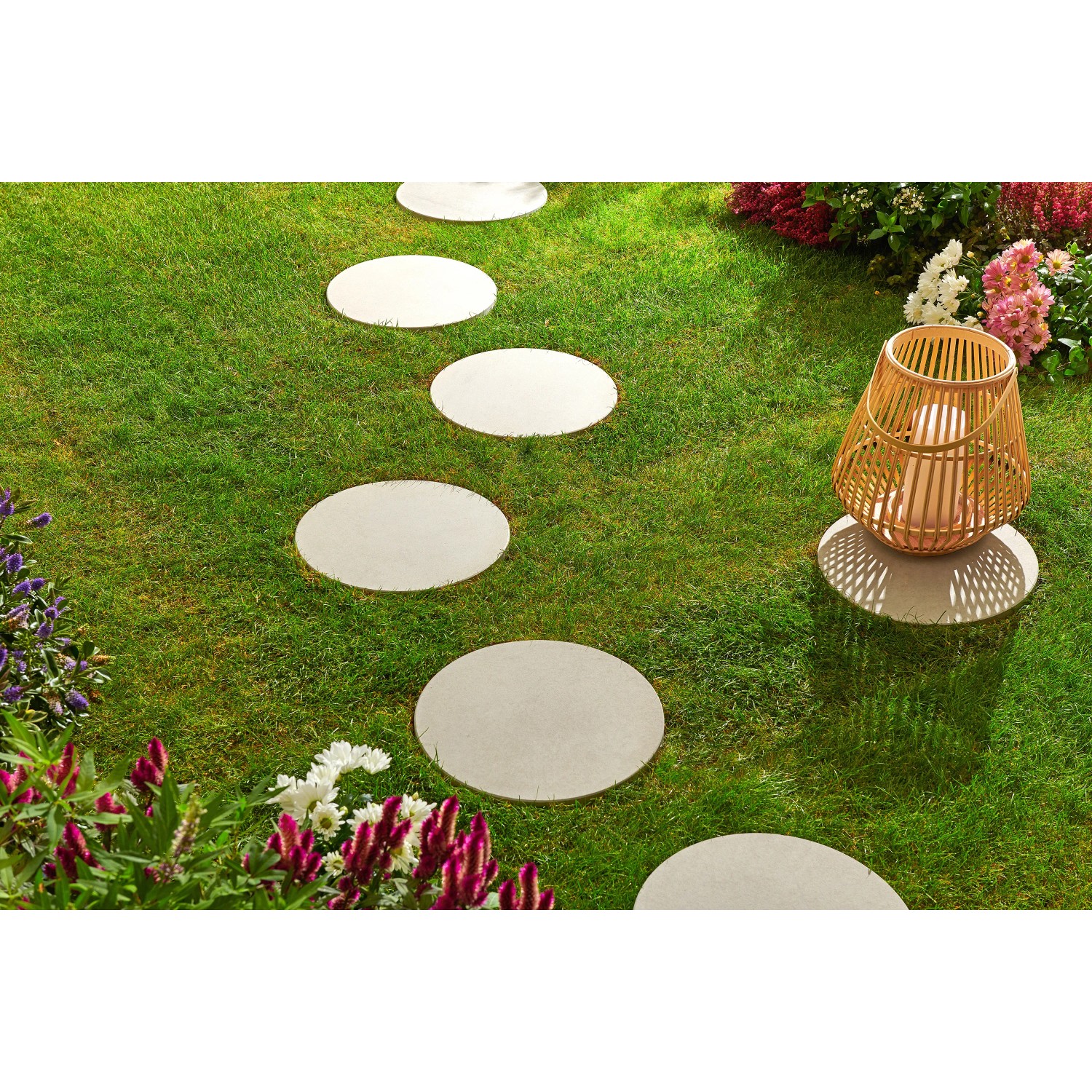 Kann Trittplatte Garten Circle Grau Ø 39 cm H 4 cm kaufen bei OBI