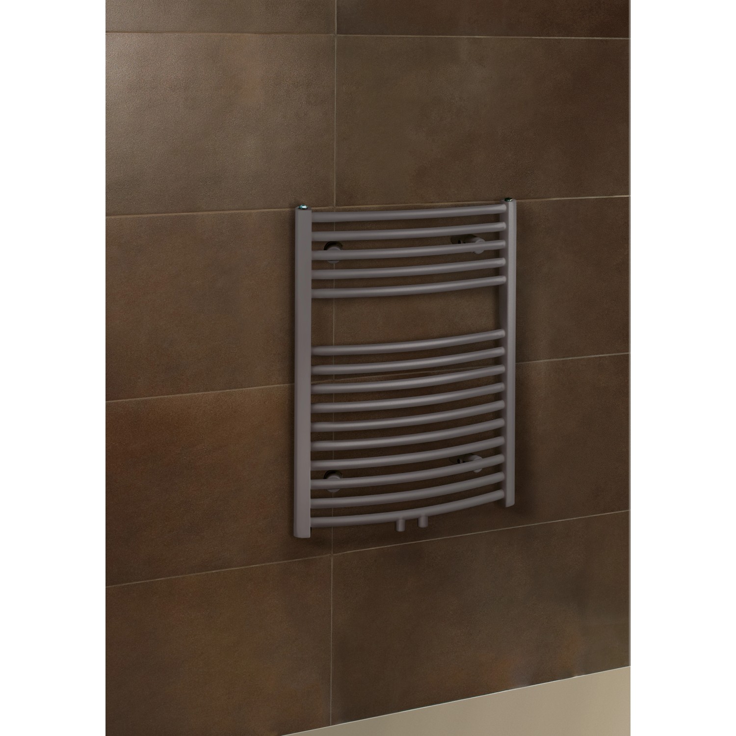 Schulte Design-Heizkörper Europa, 331 W, Anthrazit, mit Mittenanschluss.