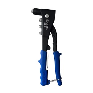 Goebel GO-3 Blindnietzange: Handzange für Blindnieten 2.4-4.8mm, blau/schwarz.