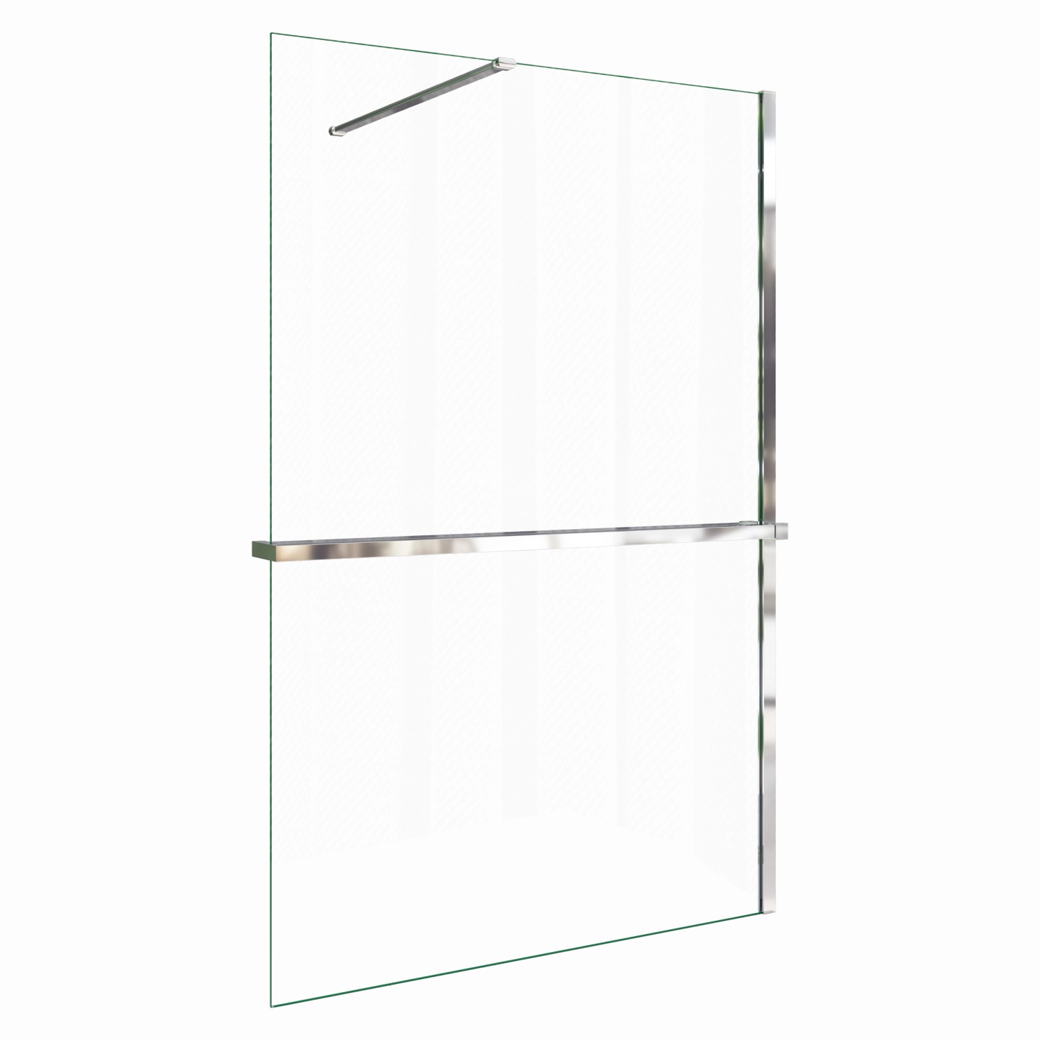AICA Walk In 80x200cm Duschwand mit Stabilisator 8mm NANO ESG-Glas mit Dusc günstig online kaufen