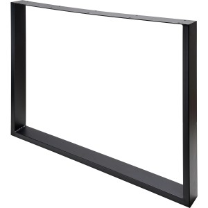 Hettich Tischgestell U, 710x900 mm, Stahl, Schwarz Matt. Modernes Möbelbein für Esstische & Schreibtische.