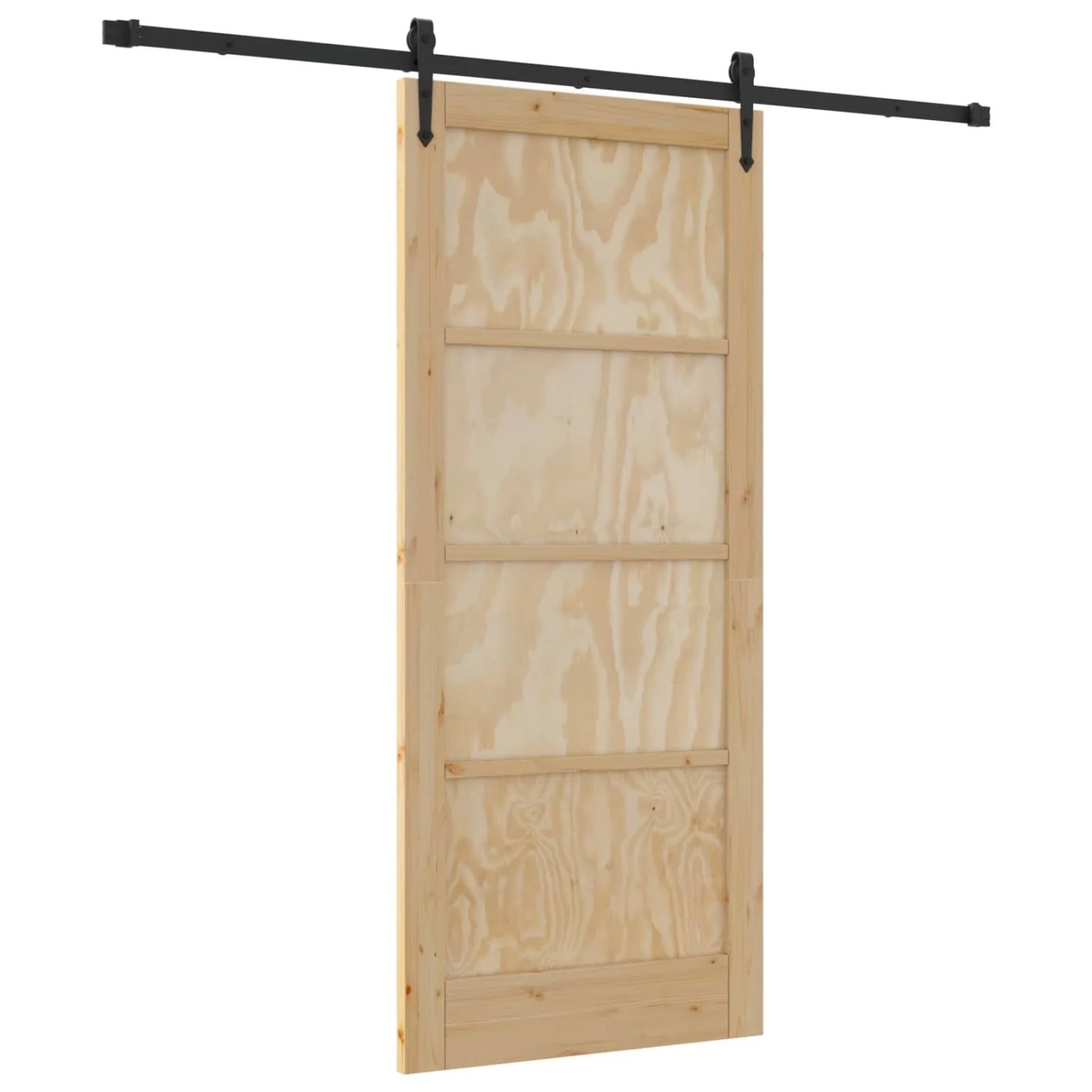vidaXL Schiebetür ORKDAL Natur 86 x 198,5 cm Massives Kiefernholz 3445609