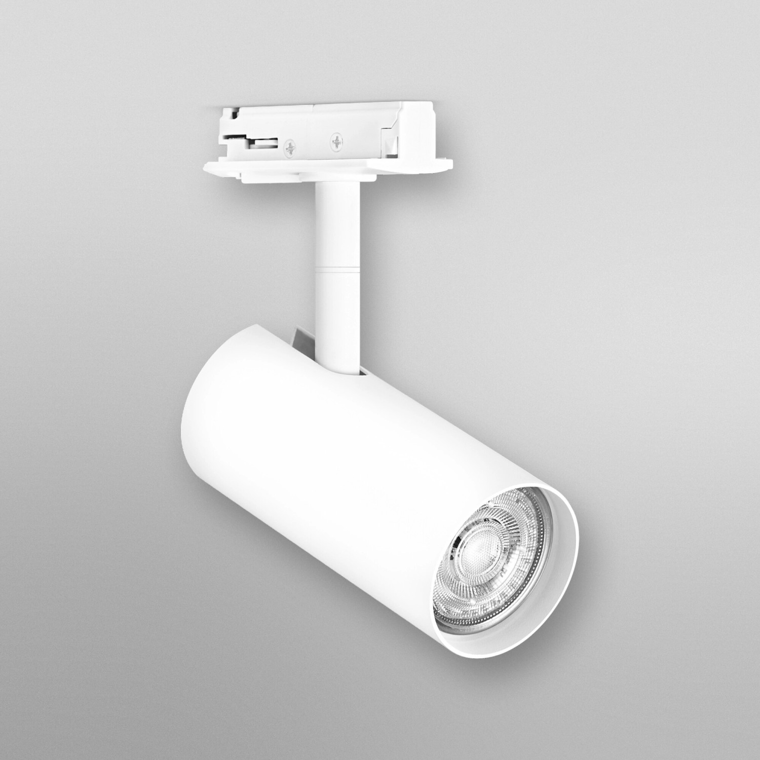 Weißer Ledvance Schienensystem Spot Stelle Cylinder, 14 cm, für GU10 Leuchtmittel.