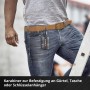 Einhell Bit-Set (10-teilig) im Taschenformat mit Karabiner am Gürtel.