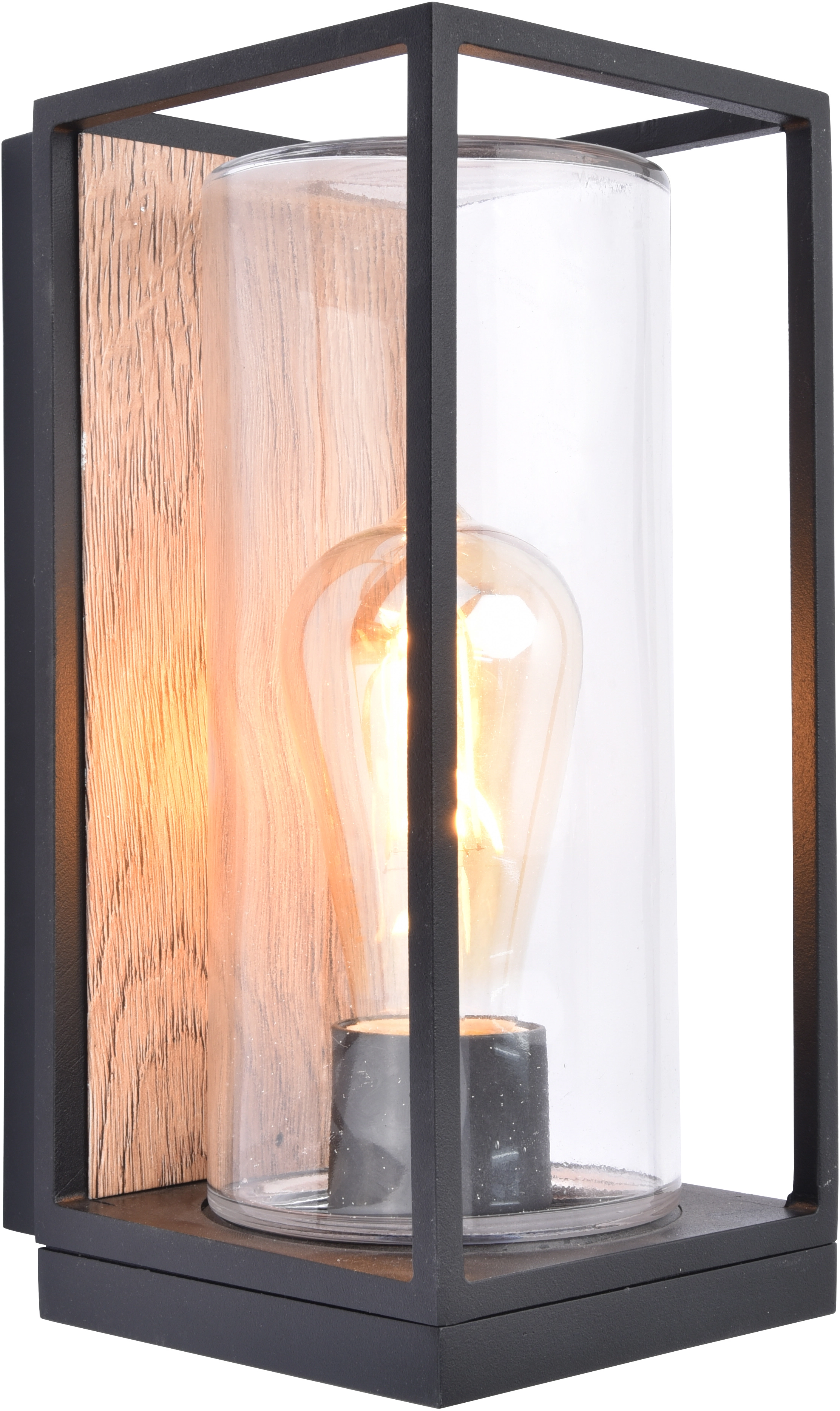 Schwarz-Holzfarben Lutec OBI 26 bei cm 12 kaufen Flair x 13,9 x Außenwandleuchte