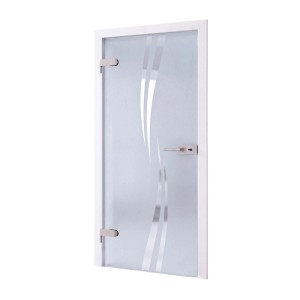 Doorlegro Glasdrehtür Lattice 709 mm x 1.972 mm DIN Links