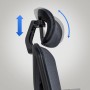 Detailaufnahme: Verstellbare Kopfstütze des ergonomischen DELUKE Bürostuhls OLYMPO.