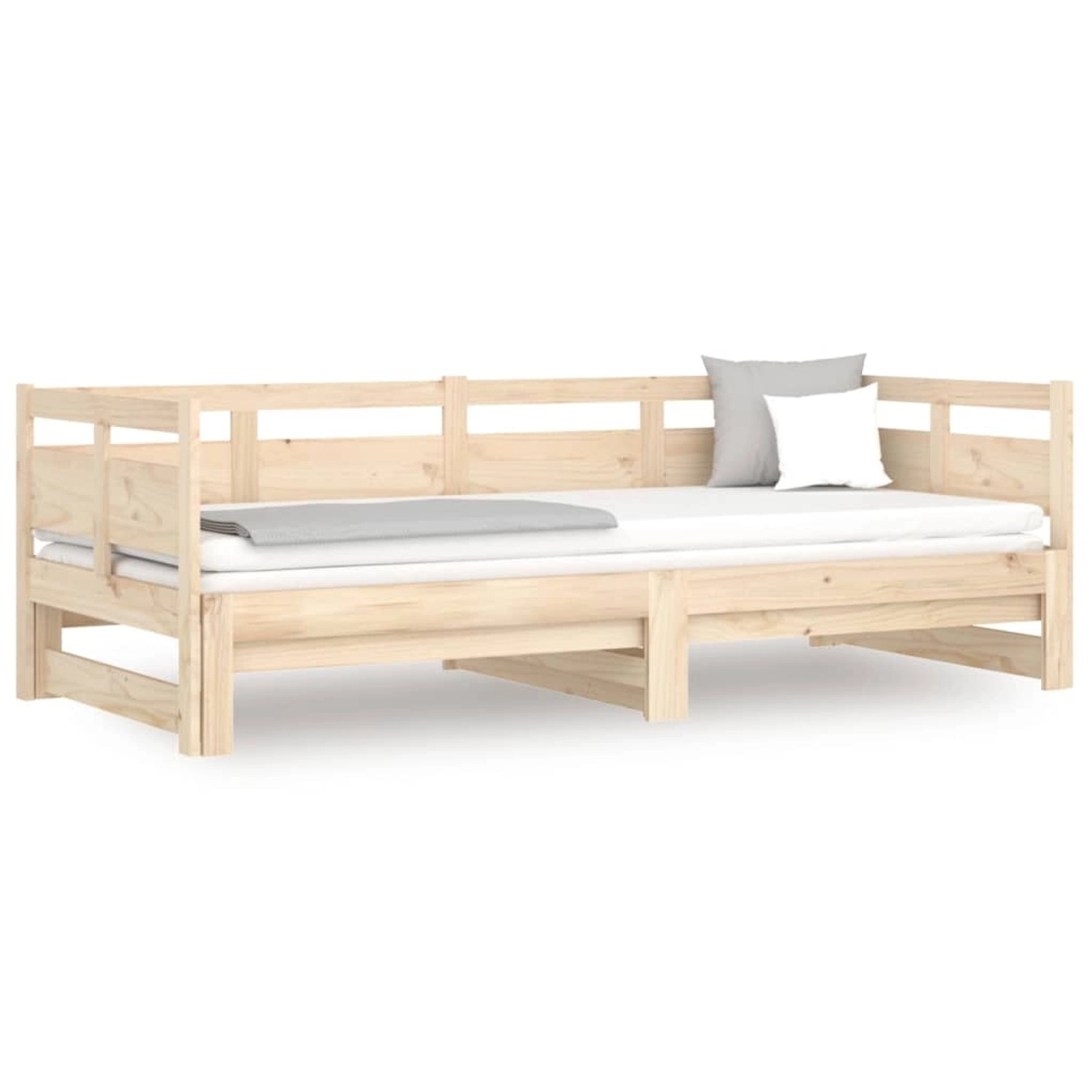 vidaXL Tagesbett Ausziehbar Massivholz Kiefer 2x(80x200) cm1279833 günstig online kaufen