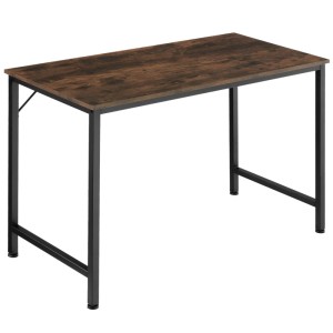 Tectake Schreibtisch Jenkins Industrial Style Holz und Stahl  60 x 120 x 75 50 cm Industrial Holz Dunkel  Rustikal