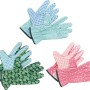 3er-Set Baumwoll-Gartenhandschuhe Gr. 8 mit verschiedenen Mustern.