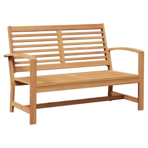vidaXL Gartenbank Natur 110 x 64 x 76,5 cm Teak-Massivholz 42006401