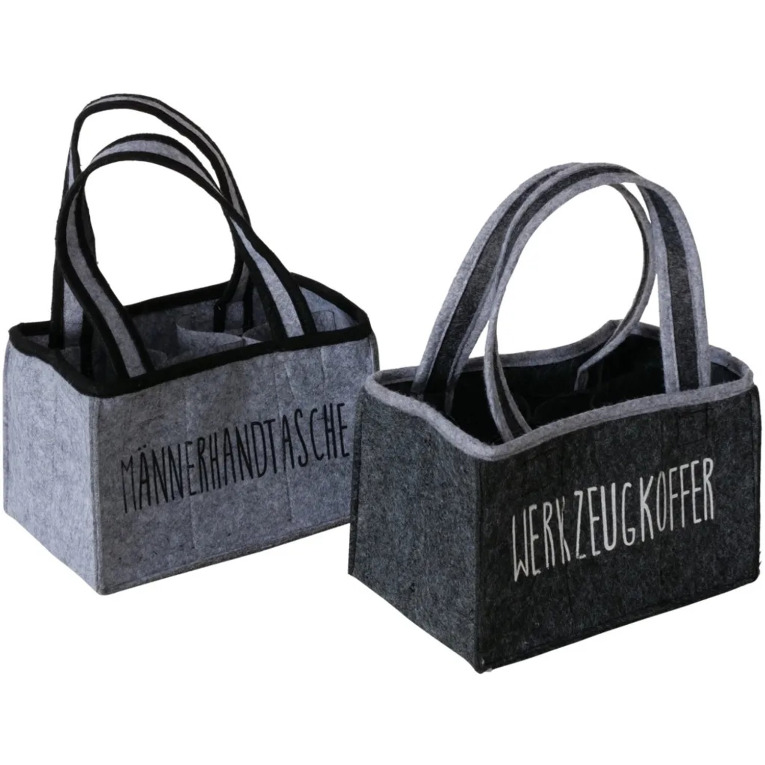 Boltze Flaschenträger Männersache 2-fach Sortiert Schwarz-Grau