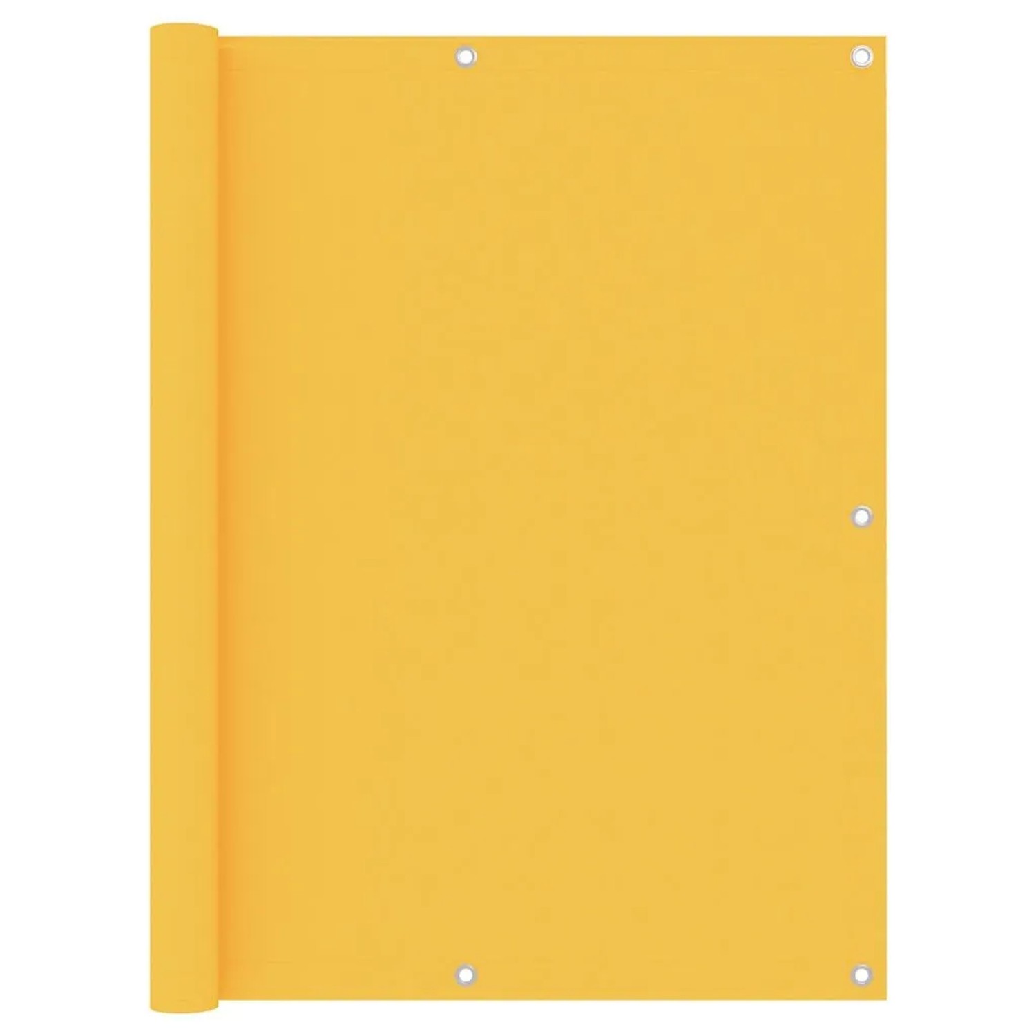 vidaXL Balkon-Sichtschutz Gelb 120x300 cm Oxford-Gewebe 135028