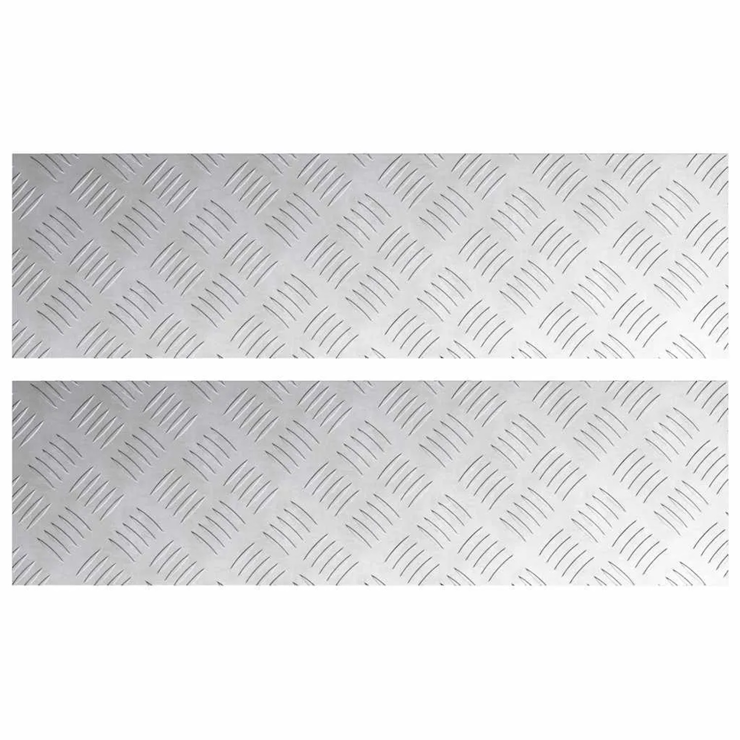 vidaXL Rautenscheiben 2 Stk Silber 70 x 20 cm Aluminium 4104257