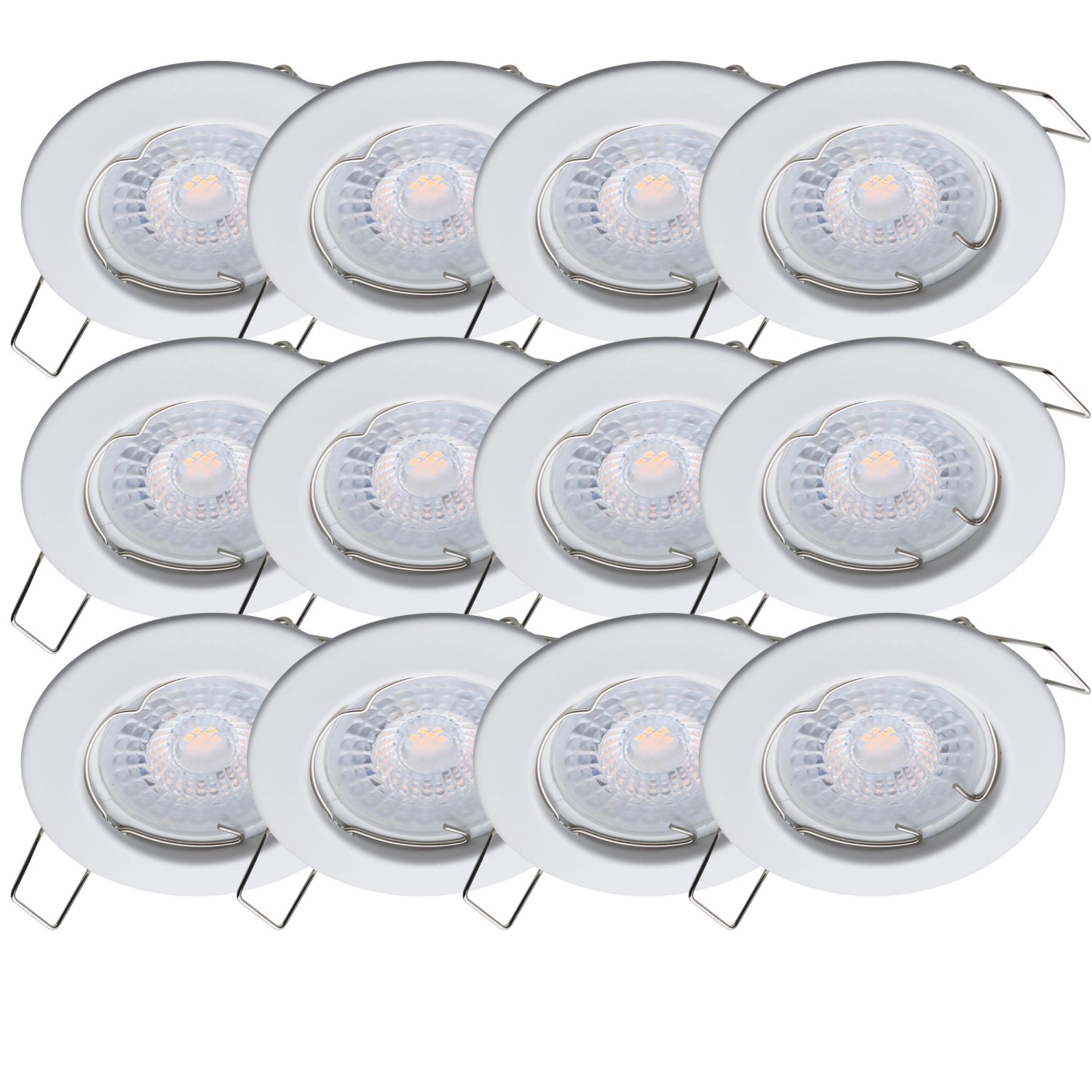 Oktaplex 12er Set Deckeneinbaustrahler Sedan Stufenlos Dimmbar Warmweiß 270 günstig online kaufen
