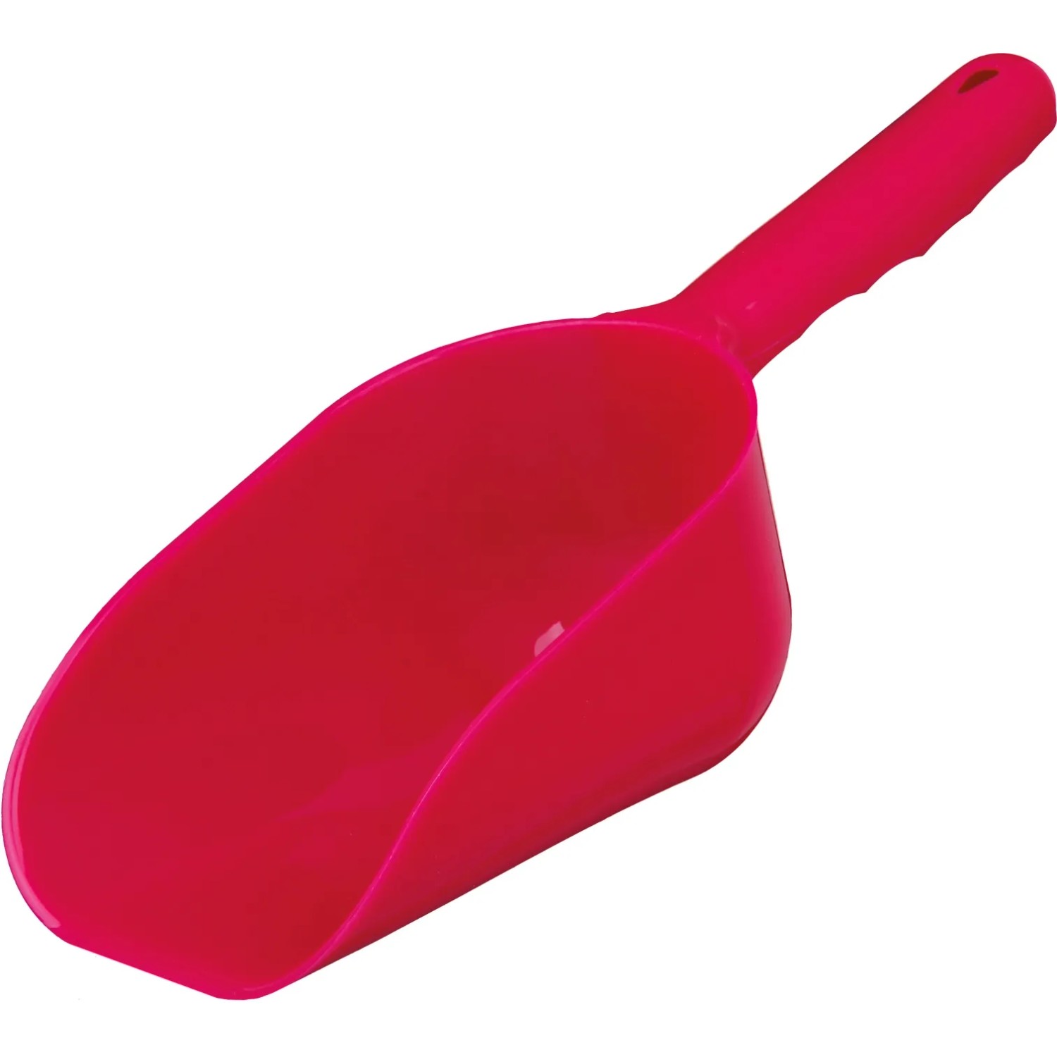 Pinke Jollypaw Streuschaufel S aus Kunststoff, auch als Futterschaufel nutzbar.