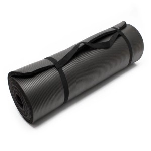 Wiltec Yogamatte Schwarz 190X100X15Cm Turnmatte Gymnastikmatte Bodenmatte Sport