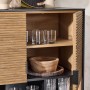 SoBuy Sideboard Küchenschrank Buffet Aufbewahrungsschrank Schwarz HFSB03-SCH_6
