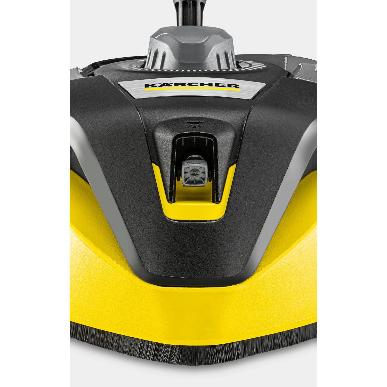 Kärcher Flächenreiniger T 7 Plus T-Racer, Detailansicht der Düse und Bürsten.