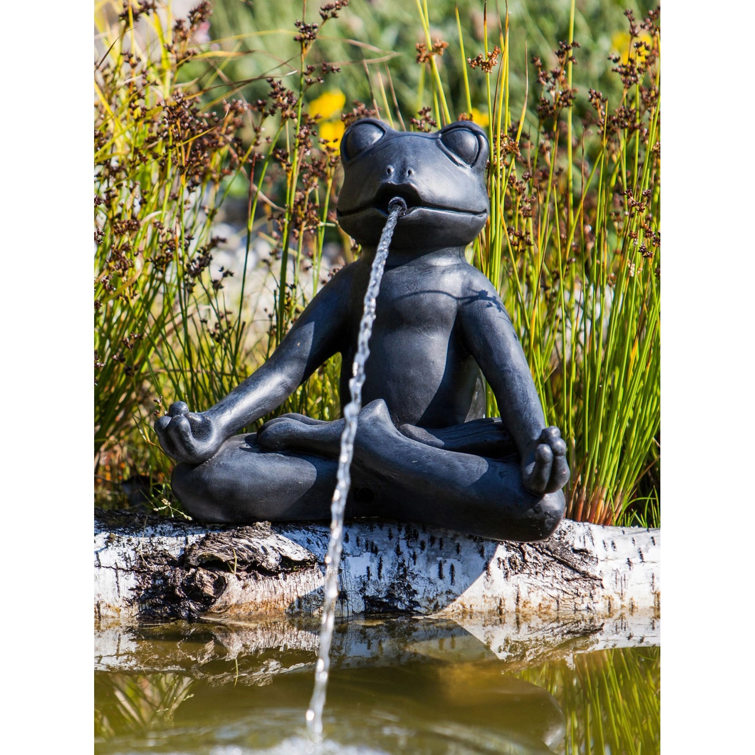 Heissner TeichDeko Teichfigur YogaFrosch 23 cm hoch kaufen bei OBI