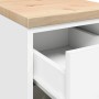vidaXL Garagen-Aufbewahrungsschrank Weiß 30x51x85 cm Massivholz Kiefer 860580_9