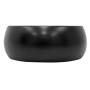 ML-Design Waschbecken, Keramik, Schwarz Matt, rund, 400x155mm. Modernes Aufsatzwaschbecken für Bad & Gäste-WC.