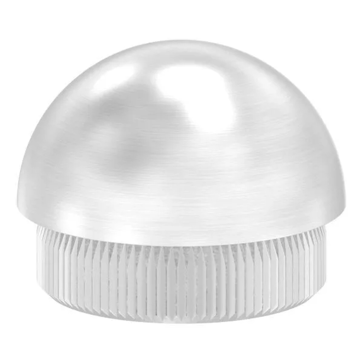 FeNau Endkappe Edelstahl V2A Für Rohr Ø 30 mm Wand 2 mm Halbrund Zum Einschlagen