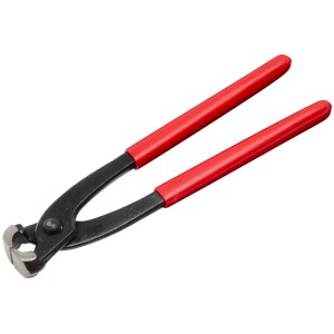 Ellix Rabitzzange, 200 mm, mit roten Kunststoffgriffen. Zange für den Bau.