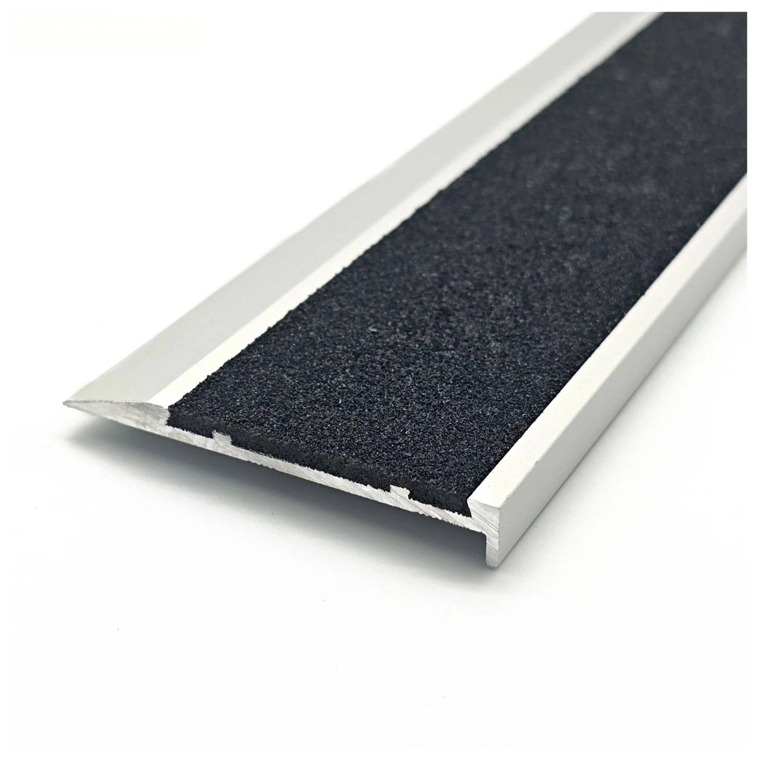 Floordirekt Treppenkantenprofil Tech Aluminium Anti-Rutsch-Profil Carborundum-Einlage100 cm