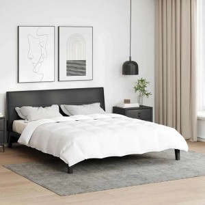 vidaXL Sommerdecke Weiß 200 x 200 cm Feder 42007630