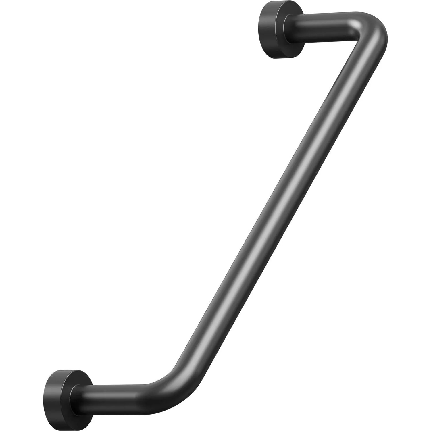 Furnipart Möbelgriff Lounge ø 7 mm La 128 mm Breite 142 mm Zinkdruckguss Schwarz Matt